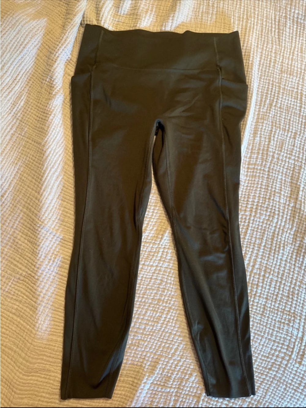 High-Waist Dark Green Women’s Active Leggings
